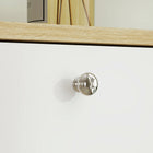 HOMCOM - Armoire de rangement à chaussures étroite avec étagères ajustables - blanc-Le dispositif anti-basculement améliore la sécurité en prévenant les chutes 