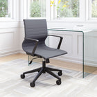 Zuo - Stacy Chaise de bureau - Gris foncé-Supporte jusqu'à 250 lb