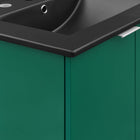 Modway - Maybelle 24" Vanité de salle de bain murale - Vert Noir-Conception murale
