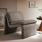 Modway - Lume Boucle Tapis Chaise d’accent sans accoudoir - Antique-Siège et coussin de dossier rembourrés
