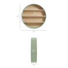 Modway - Romy 47 po Manche Étagère murale - Sauge/naturel-Conception à trois niveaux
