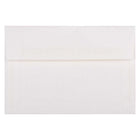JAM Paper Enveloppes d'invitation Strathmore A8 - 5,5 x 8,125 po - Vergé blanc brillant - paquet de 50-Enveloppes en papier vergé blanc brillant