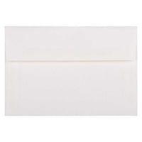 JAM Paper Enveloppes d'invitation Strathmore A8 - 5,5 x 8,125 po - Vergé blanc brillant - paquet de 50-Enveloppes en papier vergé blanc brillant