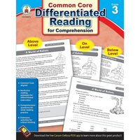 Livre numérique : Carson Dellosa - Differentiated Reading for Comprehension, 104615-EB, 3e année-Vous recevrez deux courriels : le premier confirmant la totalité de votre commande et le second comportant un lien de téléchargement. Vous pourrez utiliser le lien de téléchargement immédiatement ou plus tard, comme vous le voulez.