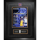 Frameworth - Kobe Bryant Lakers de Los Angeles collage programme des champions NBA 2001 - impression encadree - 18 po l x 22 po H-Sous licence officielle de la NBA mettant en vedette Kobe Bryant et les Lakers de Los Angeles champions NBA 2001 - le deuxieme titre de la legendaire carriere de cinq championnats de Kobe
