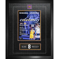 Frameworth - Kobe Bryant Lakers de Los Angeles collage programme des champions NBA 2001 - impression encadree - 18 po l x 22 po H-Sous licence officielle de la NBA mettant en vedette Kobe Bryant et les Lakers de Los Angeles champions NBA 2001 - le deuxieme titre de la legendaire carriere de cinq championnats de Kobe