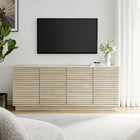 Modway - Render 70 po Faux travertin Meuble de télévision pour meuble de buffet, Travertin-Haut meuble TV pour téléviseurs