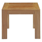 Modway - Upland Terrasse extérieure Bois Table d’appoint - Naturel-Grains du bois richement texturés