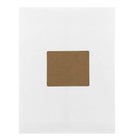 JAM Paper Étiquettes postales, 4 x 3 1/3 po, papier kraft brun, 6 par page, 240 par paquet-Fini : lisse