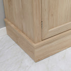 HOMCOM - Armoire de cuisine moderne autoportante 72 po H avec portes, étagères réglables et espace pour micro-ondes - chêne-Assemblage requis 