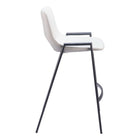 Zuo - Desi Tabouret de comptoir - Blanc - Ensemble de 2-Garantie limitée de 3 ans