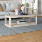Hudson&Canal - Table basse rectangulaire Stellan 47" de largeur - Blanc aulne-Caractéristiques assemblage facile