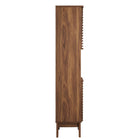 Modway - Render Tall Narrow Armoire de rangement de salle de bain in Noyer-Assemblée requise