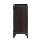 Modway - Steamforge 18" Armoire de toilette de salle de bain (lavabo non inclus) - Noyer noir-Coussinets de pied non marqués