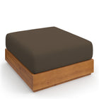 Modway - Tahoe Terrasse extérieure Bois d’acacia Ottoman in Cacao naturel-6