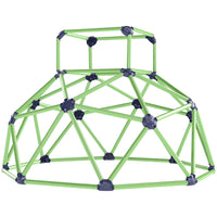 Qaba - Dôme d’escalade géométrique 6 pi, aire de jeux de type jungle gym pour enfants de 3 à 8 ans, intérieur/extérieur - vert-S'assemble facilement en 20 minutes grâce à un design à emboîter 