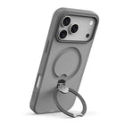 AXS - PROShield Stand MagSafe Compatible Apple iPhone 17 Pro Max - Gris-Pied rotatif à 360° pour visionnement en mode portrait ou paysage