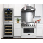 Kucht - 36 po Série KDF Cuisinière Pro Style au gaz propane - Acier inoxydable/Blanc-Les brûleurs scellés facilitent le nettoyage en empêchant les déversements de pénétrer dans la surface de cuisson