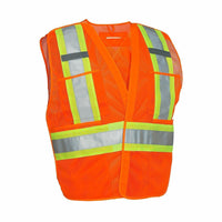 Forcefield - 5 points de larmes HI Vis de la sécurité du trafic Mesh, Orange, S / M-Orange, maille de polyester