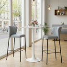 Zuo - Linz Tabouret de bar - Gris - Ensemble de 2-Aucun assemblage requis