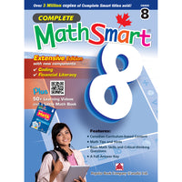 Popular Book Company - Complete MathSmart pour la 8e année - Édition étendue - Anglais-Des codes QR qui renvoient les élèves vers des vidéos éducatives en ligne 