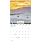 DateWorks - 2026 Mini Calendrier Mural 16 Mois - 7 po x 7 po - Couchers de Soleil - Anglais -Septembre 2025 - Décembre 2026