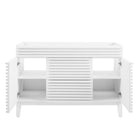 Modway - Render 48" Armoire de lavabo compatible avec un seul lavabo (non inclus) - Blanc-9