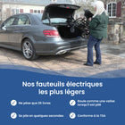 Journey - Air Elite Fauteuil électrique pliant léger - noir-Le cadre en fibre de carbone ne pèse que 26 lb sans la batterie pour un transport et une manipulation plus faciles