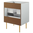 Modway - Daybreak 24" Armoire de toilette de salle de bain (lavabo non inclus) - Gris clair-Assemblée requise