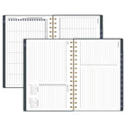 Cambridge - Agenda hebdomadaire/mensuel 2027 - 8 ½ po H x 6 po l - Denim Blooms - petit - bilingue-Format des pages : 8 1/2 po H x 5 1/2 po l