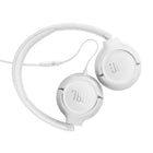 JBL - Tune 530 Casque supra‑auriculaire filaire - Blanc-Câble plat anti-nœuds
