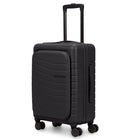 Bugatti - Valise de cabine Munich Pro 21.5po avec poche frontale - Noir-Poche avant en PU avec compartiment dédié pour ordinateur portable jusqu’à 15’’ et système d’organisation intégré
