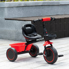 Qaba - Vélo pour tout-petits avec siège réglable - rouge-Comprend un panier et un garde-boue 