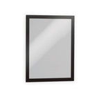 Cadre auto-adhésif Duraframe de Durable – Cadre 9 po l x 12 po H pour insertion 8,5 po l x 11 po H – Noir – Paquet de 2-Porte-signal magnétique auto-adhésif pour documents