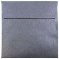 JAM Paper Enveloppes d'invitation carrées métalliques 6,5 x 6,5 po - Stardream noir anthracite - paquet de 25 (GCST506)-Couleur: Stardream Anthracite