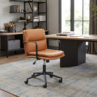 Zuo - Birao Chaise de bureau - Brun-Supporte jusqu'à 220 lb