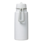 b.box - Gourde isotherme à bec rabattable - 1L - Blanc Neige-Retournez, sirotez et partez – couvercle à paille, poignée de transport et capacité de 1L pour une hydratation sans effort