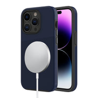 AXS - PROTech Plus etui Bleu Astral compatible avec MagSafe,Protecteur d'ecran/lentille de camera pour Apple iPhone 14Pro-PROTech Plus - Resistant aux chutes jusqu'a 10 pieds