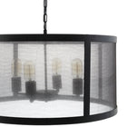 Modway - Frost Lustre - Noir-Chaîne en acier réglable
