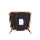 Manhattan Comfort - Lot de 2 chaises de salle à manger modernes Reeva 59 cm, revêtement similicuir, noyer et camel-21,85 po L x 23 po l x 31,3 po H