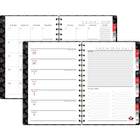Hilroy - Agenda hebdomadaire/mensuel Hockey Canada 2026-2027, 8 ½ po H x 6 po l, noir-12 pages mensuelles à onglets en 4 couleurs en alternance