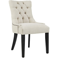 Modway - Regent Touffe Tissu Chaise à manger - Beige-Chaise de salle à manger à touffes