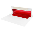 JAM Paper Enveloppes d'invitation A8 doublées d'aluminium - 5,5 x 8,125 po - Blanc avec feuille rouge - paquet de 50-Quantité : 50/paquet, Mail pour impressionner