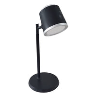 Dainolite - Lampe de bureau moderne Tram - Noir mat-Tête de lampe amovible pouvant servir de lampe de poche, veilleuse, éclairage d’armoire ou projecteur