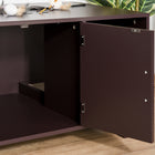PawHut - Enclos pour bac à litière pour chat, meuble dissimulé - brun-Matériau : MDF 