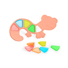 Miniland - Sentir pour apprendre : Lézard translucide coloré-Il contient 10 pièces translucides (2 de chaque couleur)