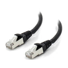 ALOGIC - Câble réseau blindé CAT6A LSZH noir 10G 10 m-Performances évaluées pour une bande passante de 750 MHz
