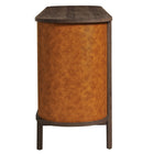 Modway - Coralie Courbe à 6 tiroirs Cuir végane Commode ovale, Noyer Tan-7