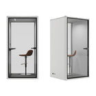 Uncaged Ergonomics - Cabine de travail et de réunion insonorisée - Blanc-Installation Plug-and-Play : s'assemble rapidement et se branche sur une prise standard