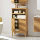 Modway - Render Ensemble d’armoires de salle de bain - Chêne-Jambes effilées